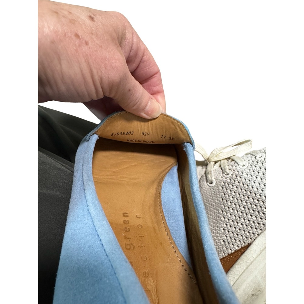 Patricia Green Driving Loafers Womens 8.5M Light Blue Excellent‎ Suede Moccasins - Picture 5 of 7